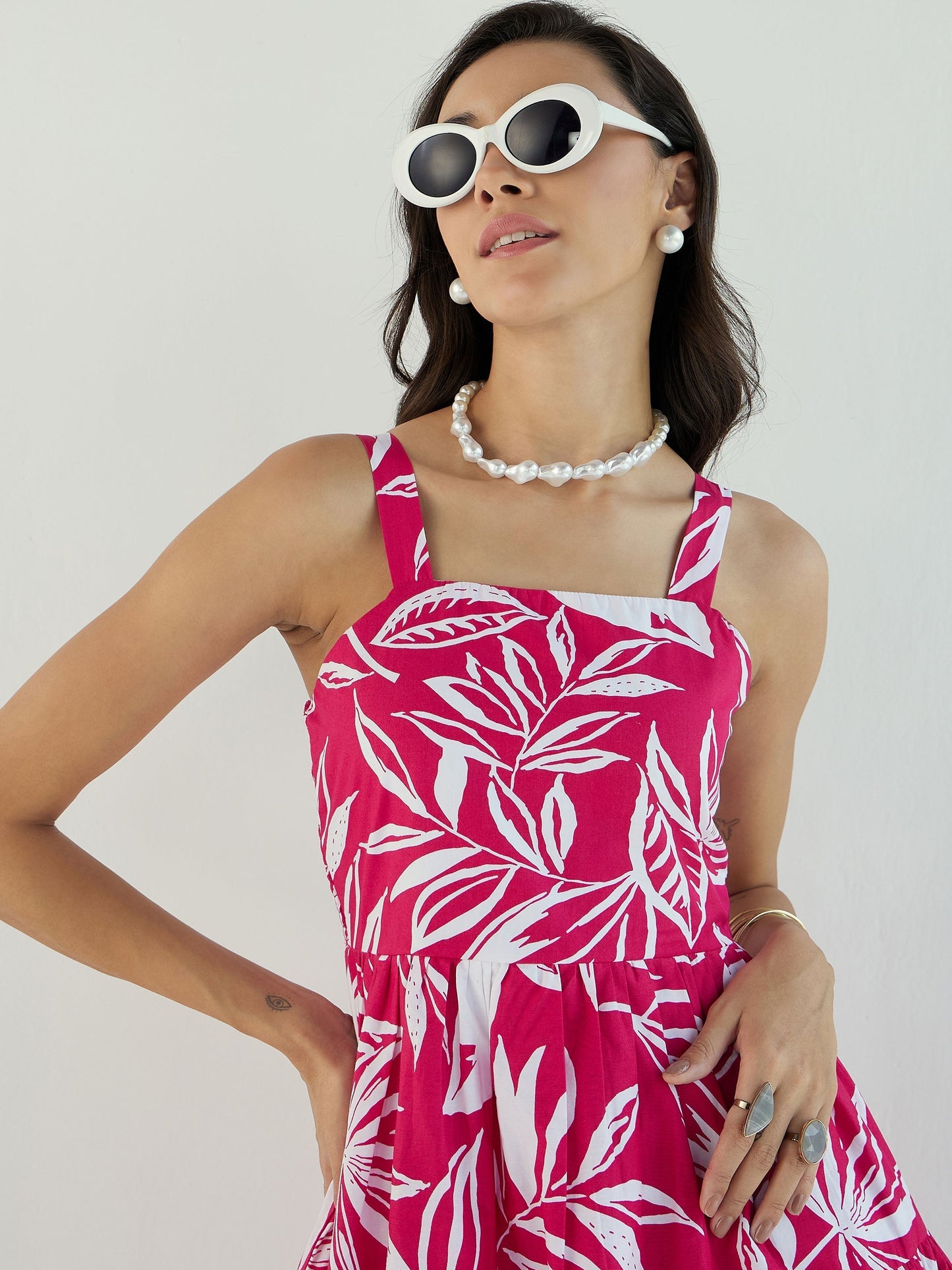 Women's Fuchsia Strong Dress