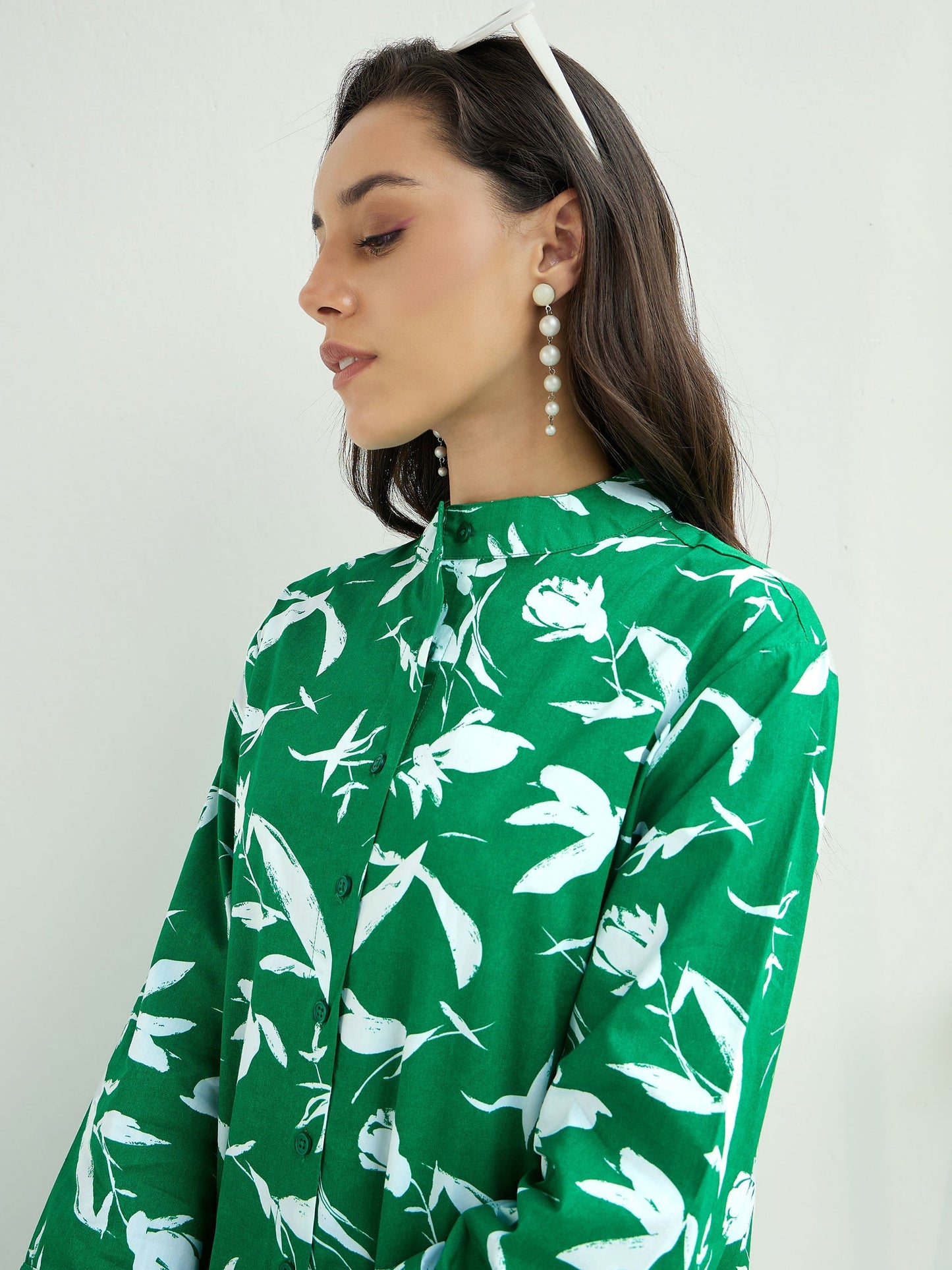 Women's Green Floral Dress