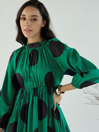 Women's Green Strong Dress