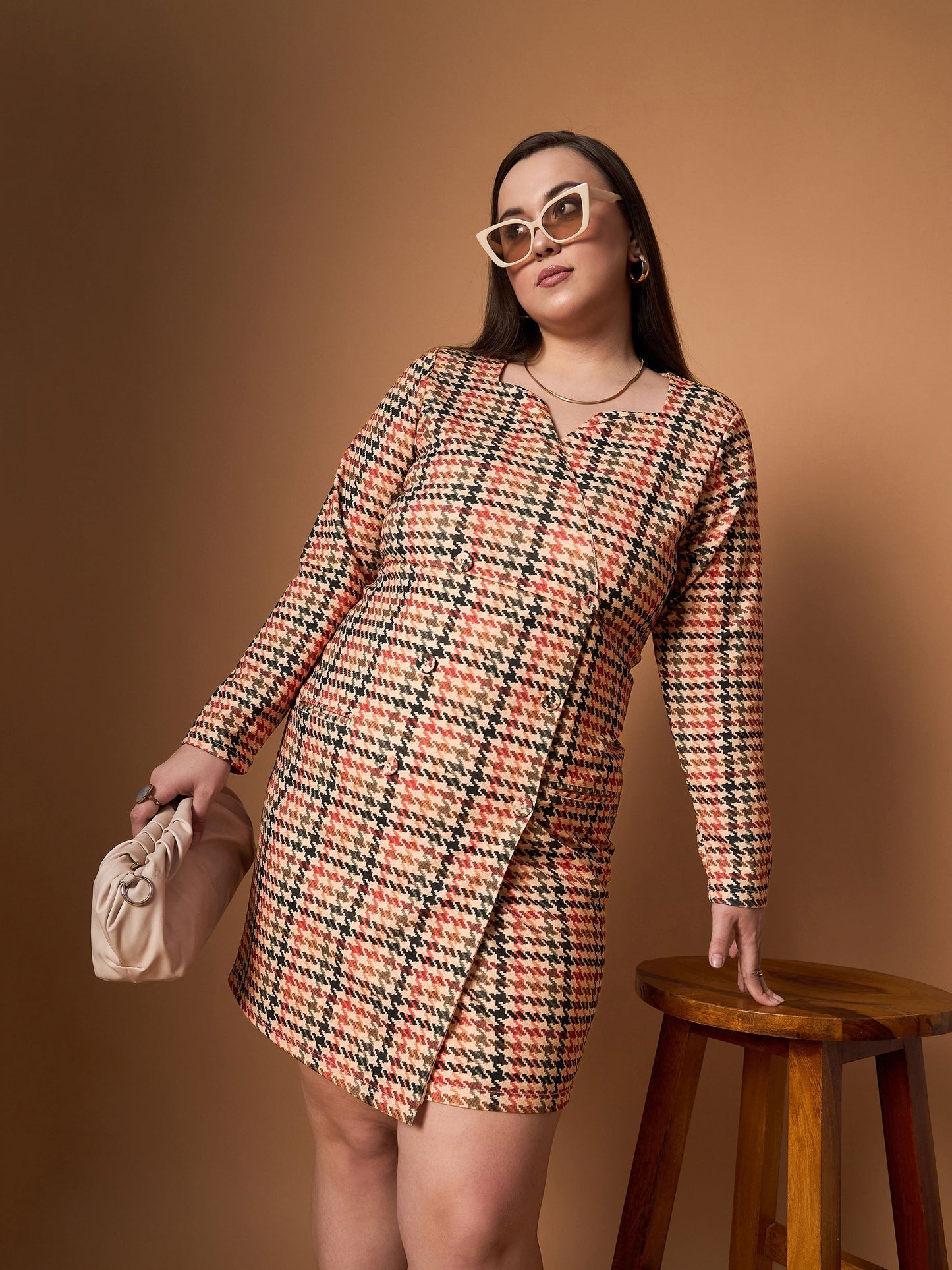 Women's Peach Strong Dress