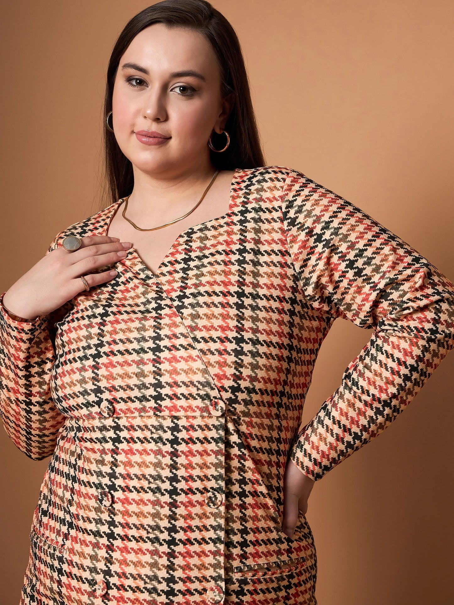 Women's Peach Strong Dress