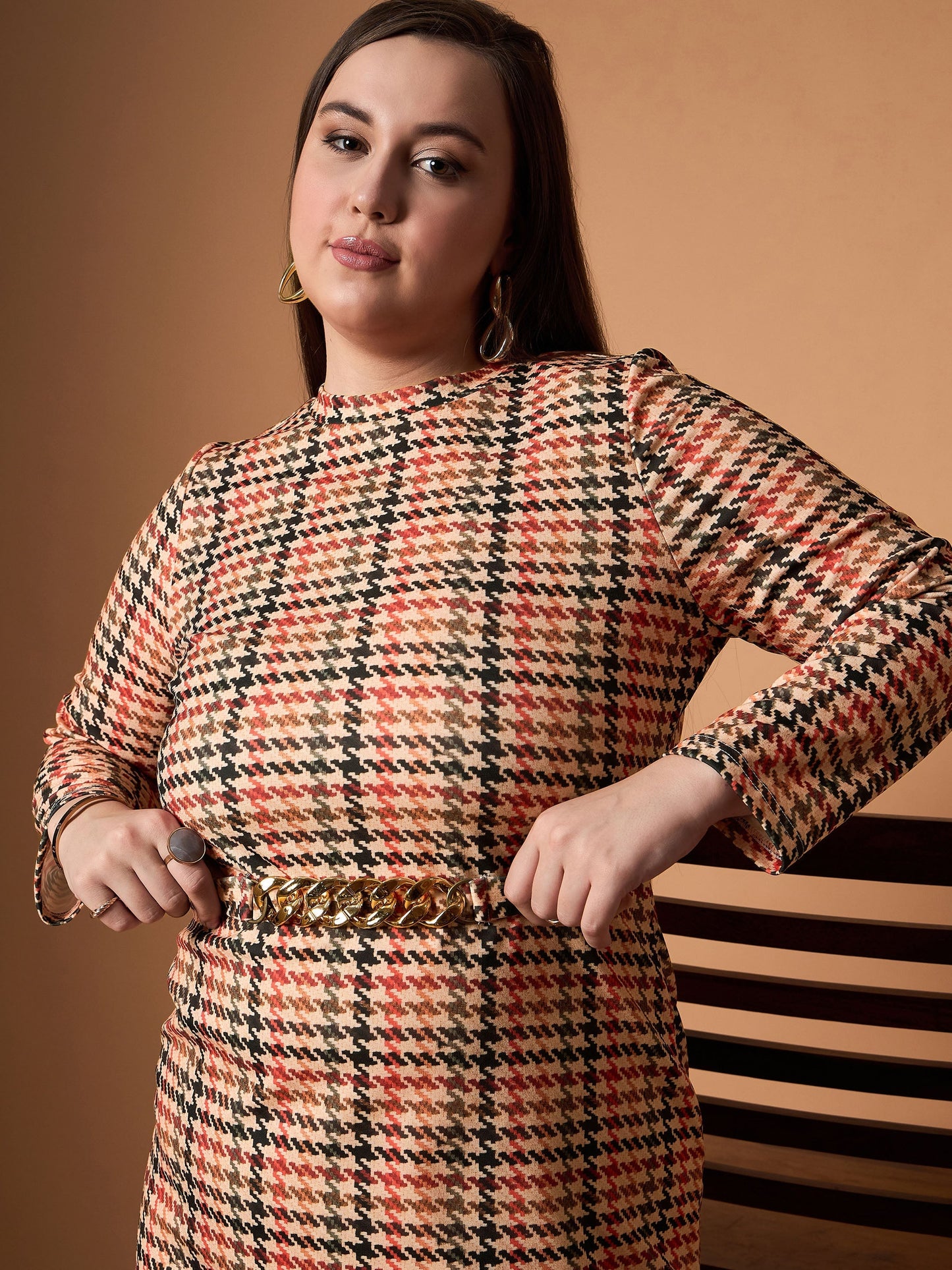 Women's Peach Strong Dress