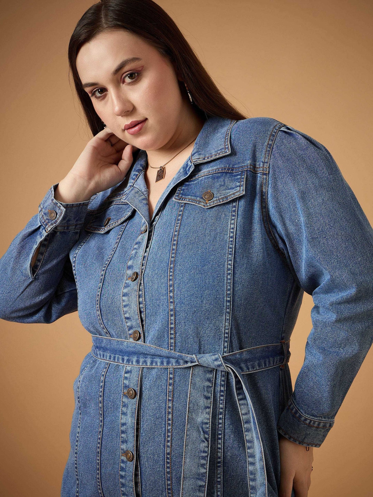 Women's Blue Denim Dress