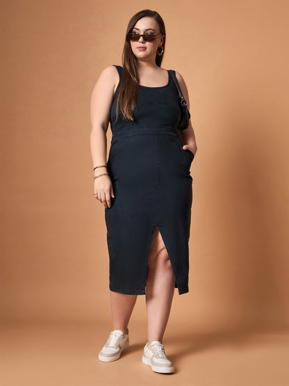 Women's Black Denim Dress