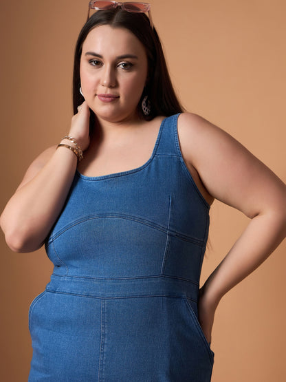 Women's Blue Denim Dress