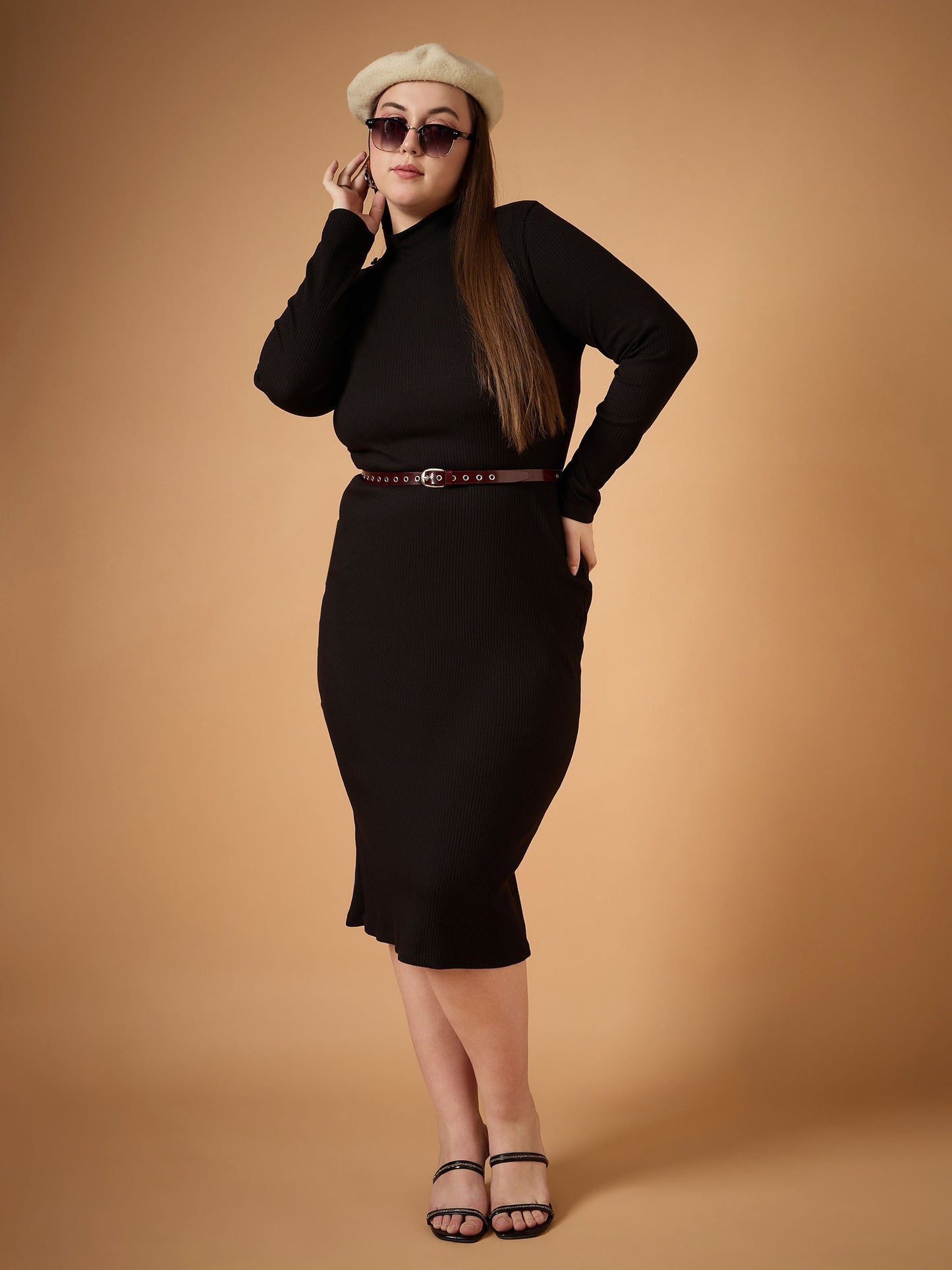 Women's Black Rib Dress