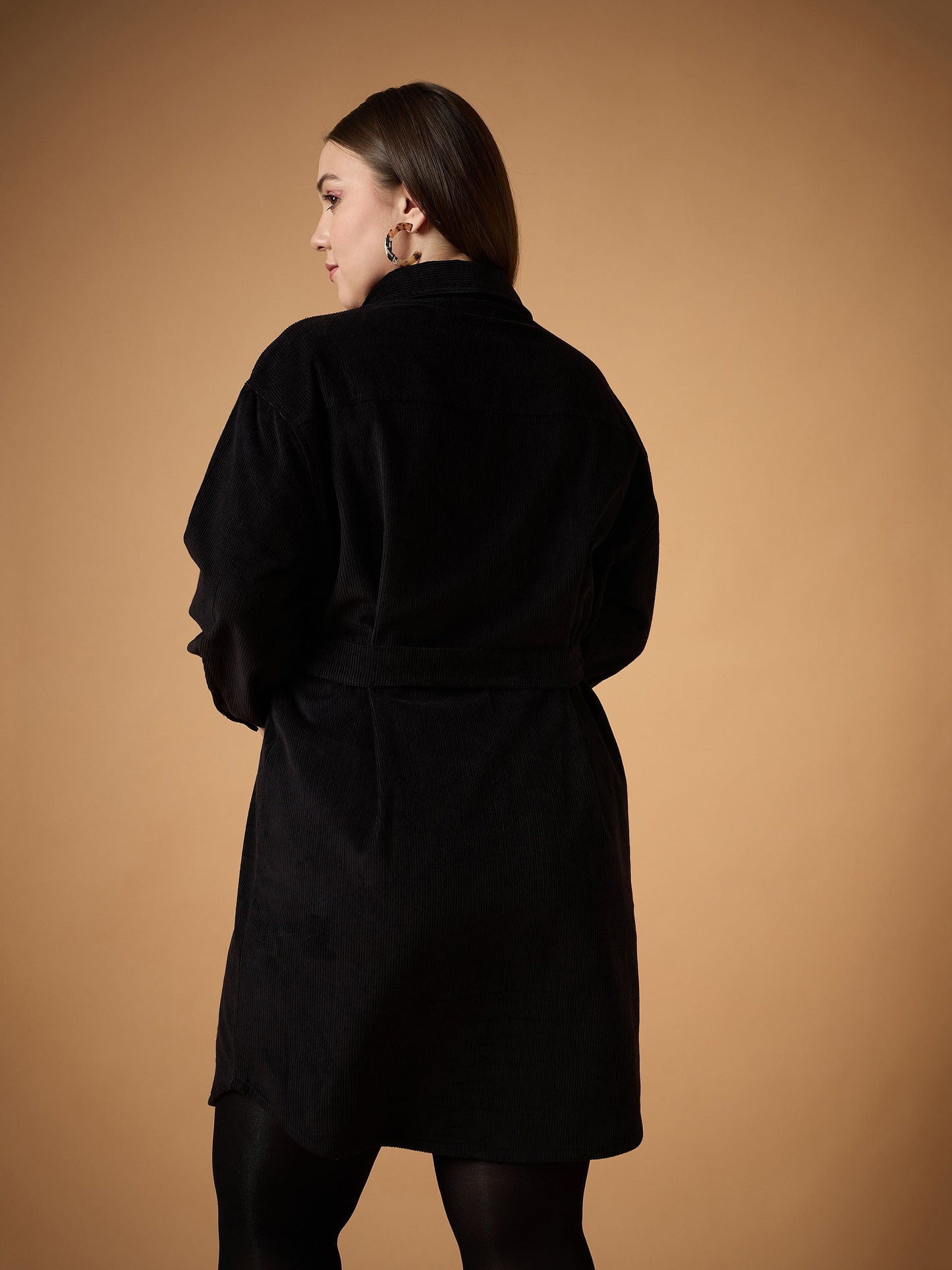 Women's Black Solid Dress