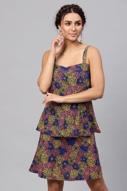 Women's Multi Strappy Tiered Dress