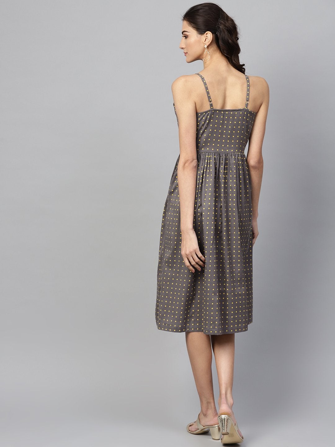 Women's Grey Strappy Dress