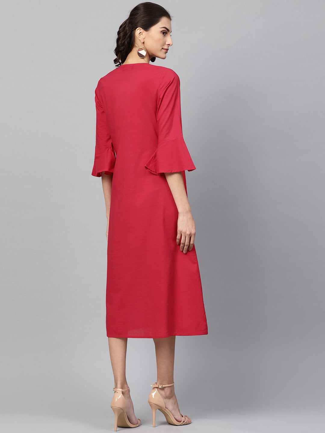 Women's Off White Cage Mock Shrug Dress