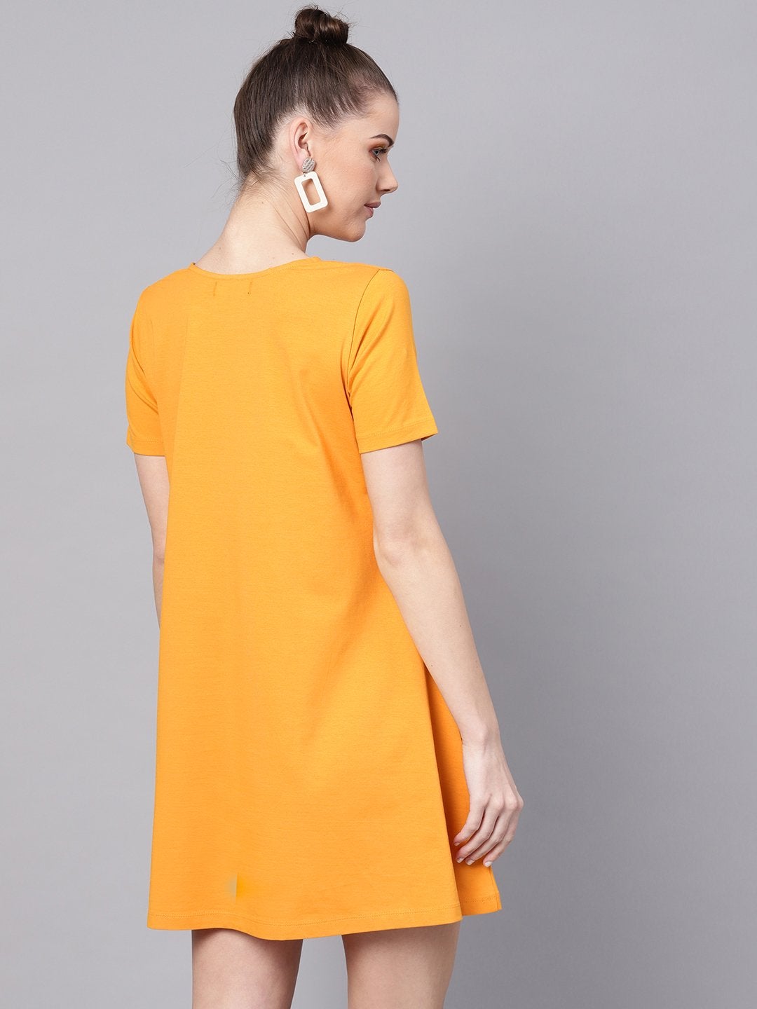 Women's Mustard Tent Athleisure Dress