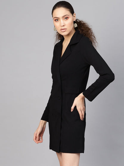 Women's Black Blazer Dress