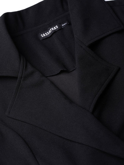 Women's Black Blazer Dress
