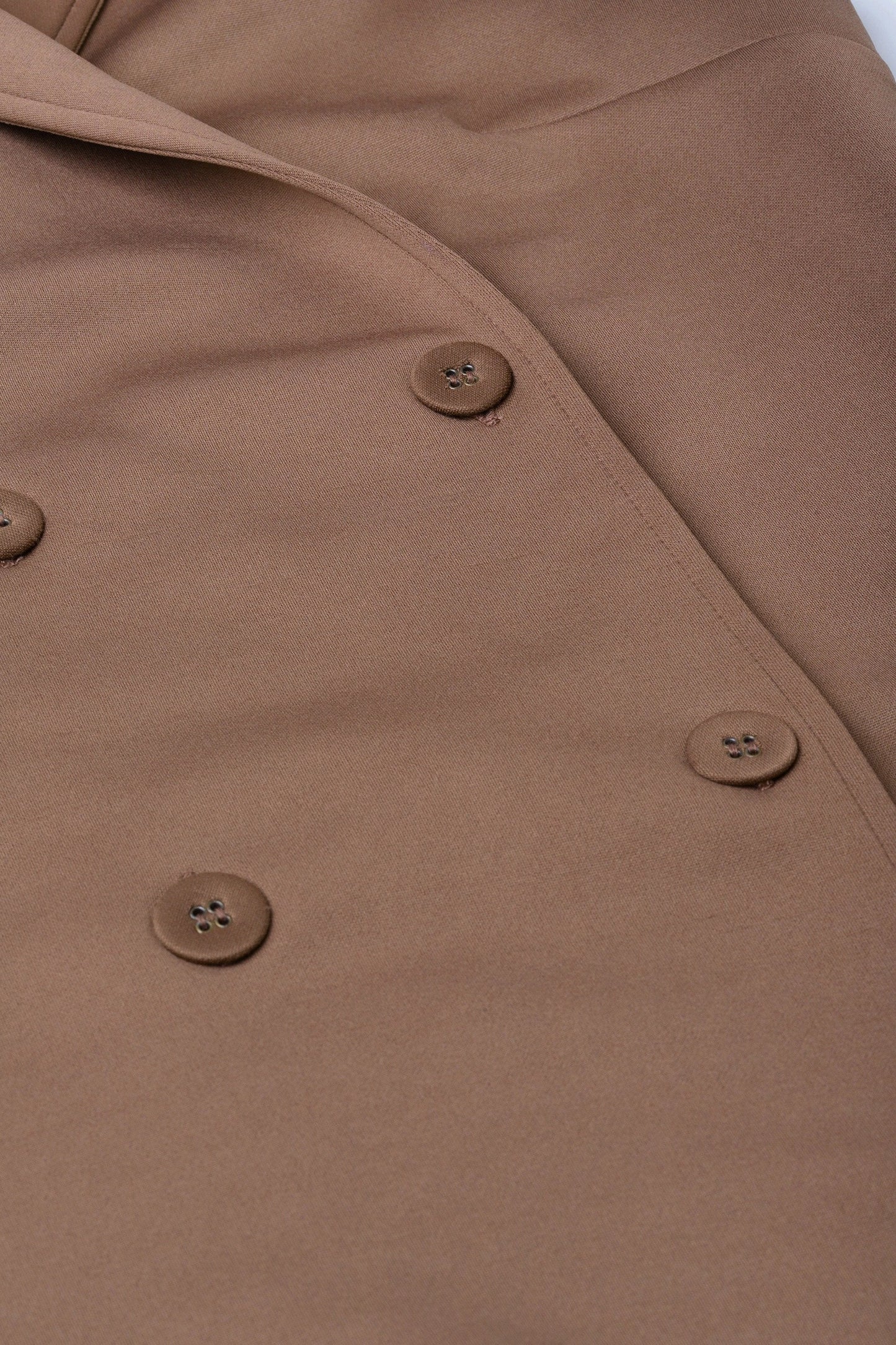 Women's Brown Sleeveless Blazer Dress