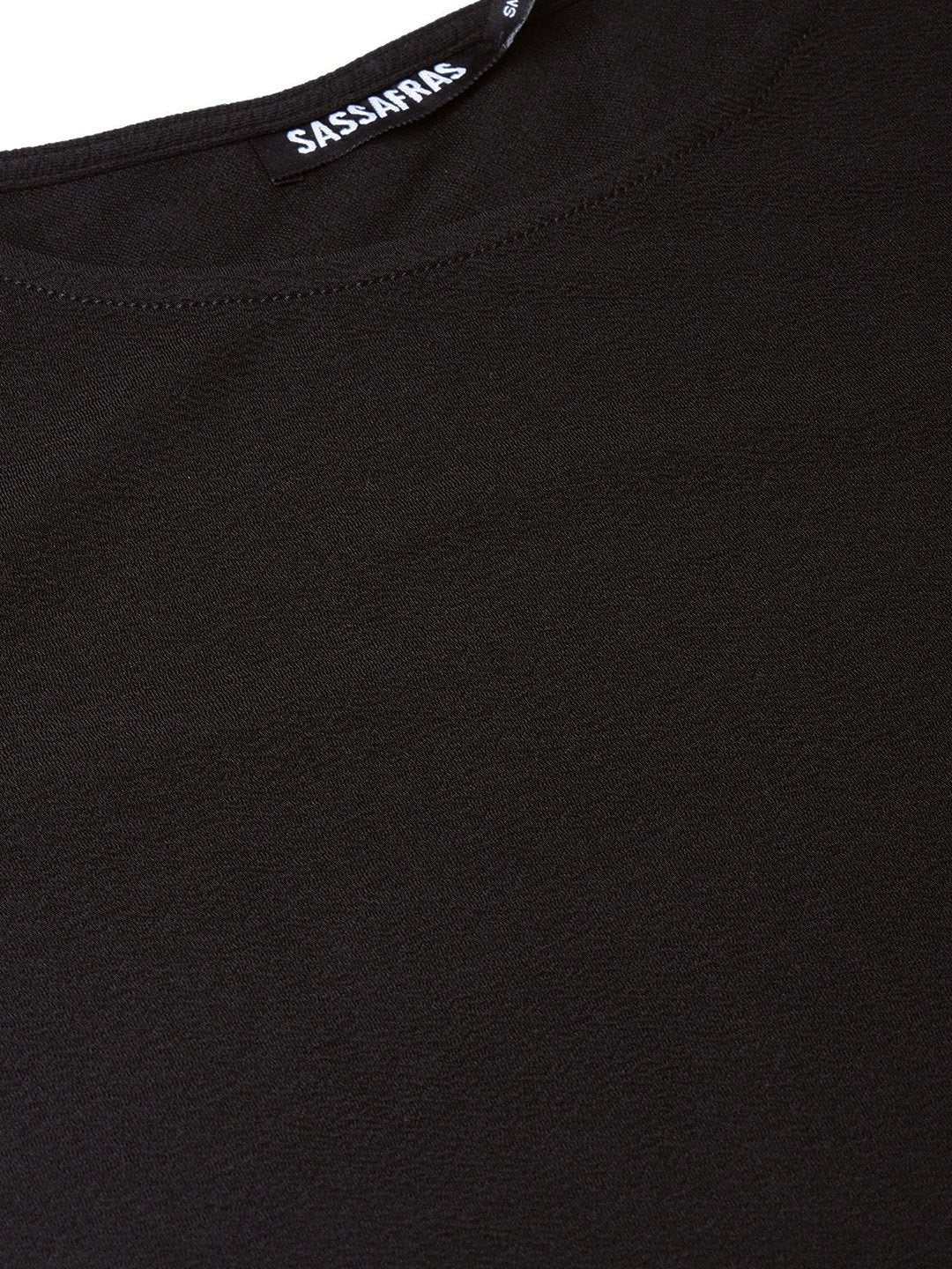 Women's Black Cape Sleeves Shift Dress