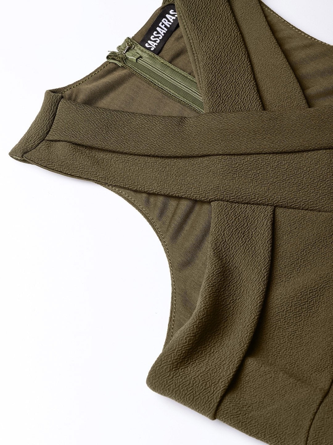 Women's Olive Halter Maxi