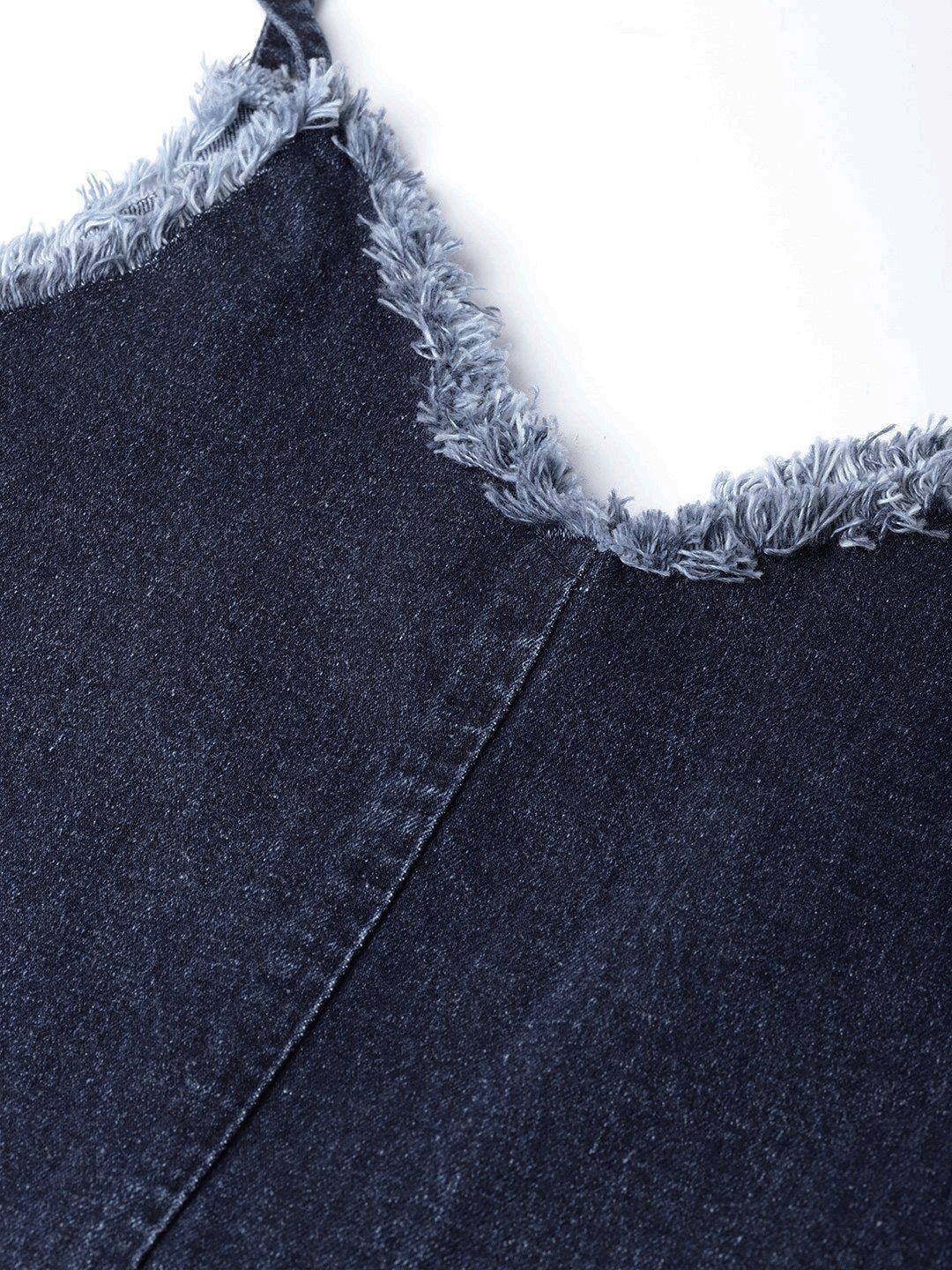 Women's Navy Denim Short Slip Dress