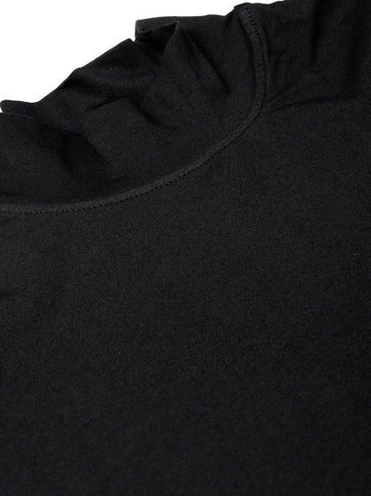Women's Black Turtle Neck Tent Dress