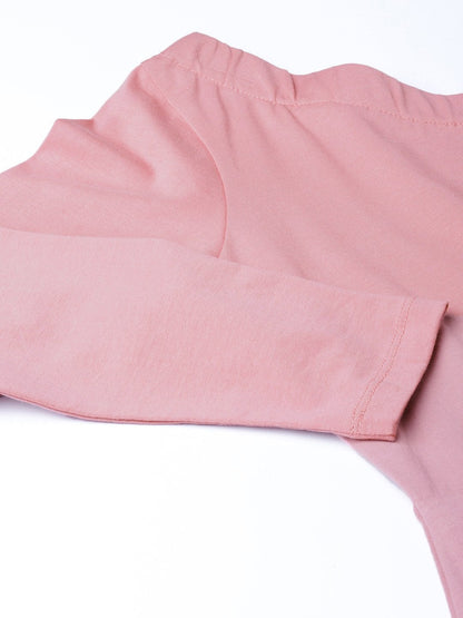 Women's Baked Pink One Shoulder Skater Midi Dress