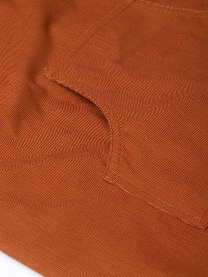 Women's Rust Corduroy Pinafore Dress