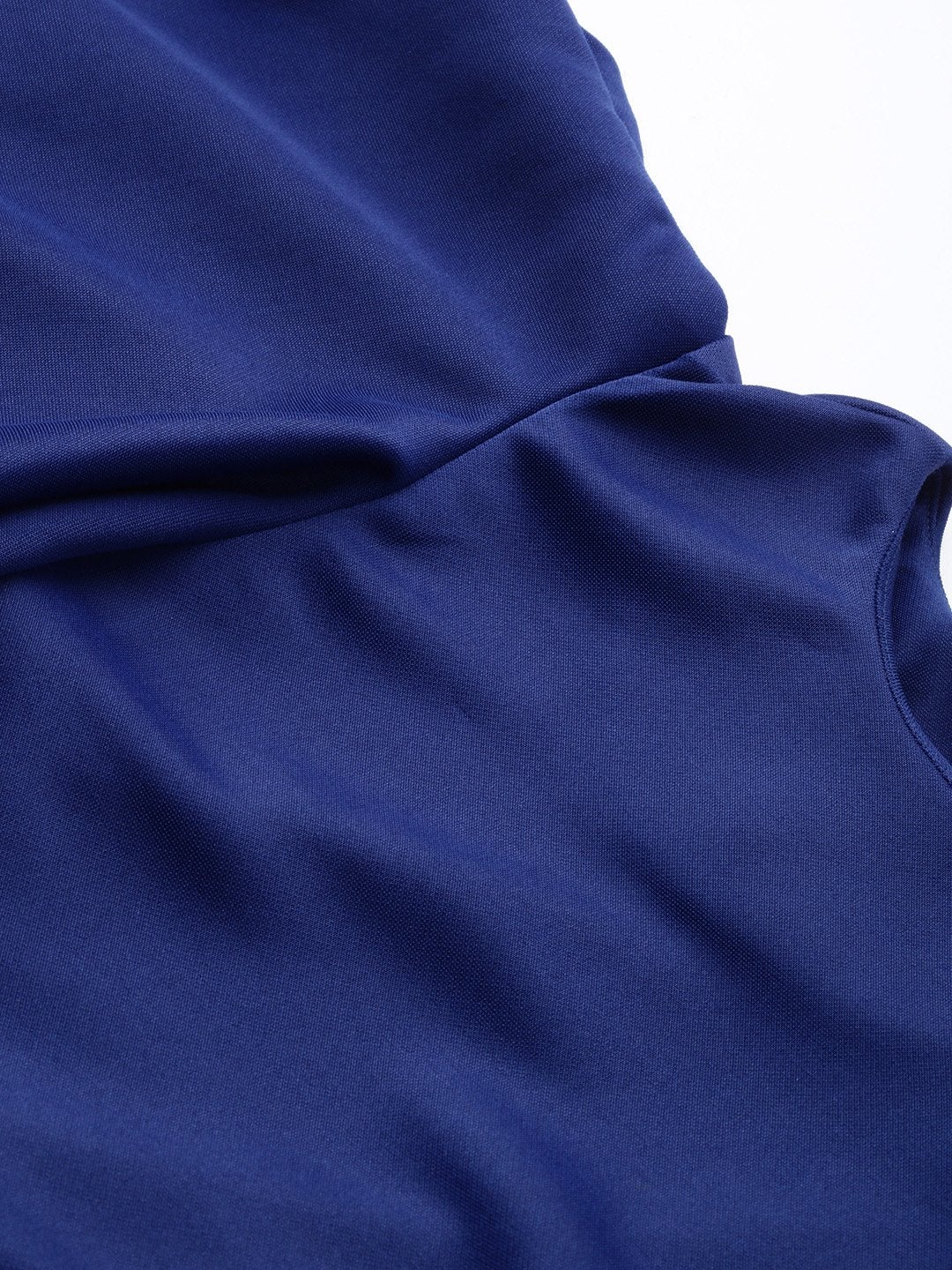 Women's Royal Blue Flared Sleeve Bodycon Scuba Dress