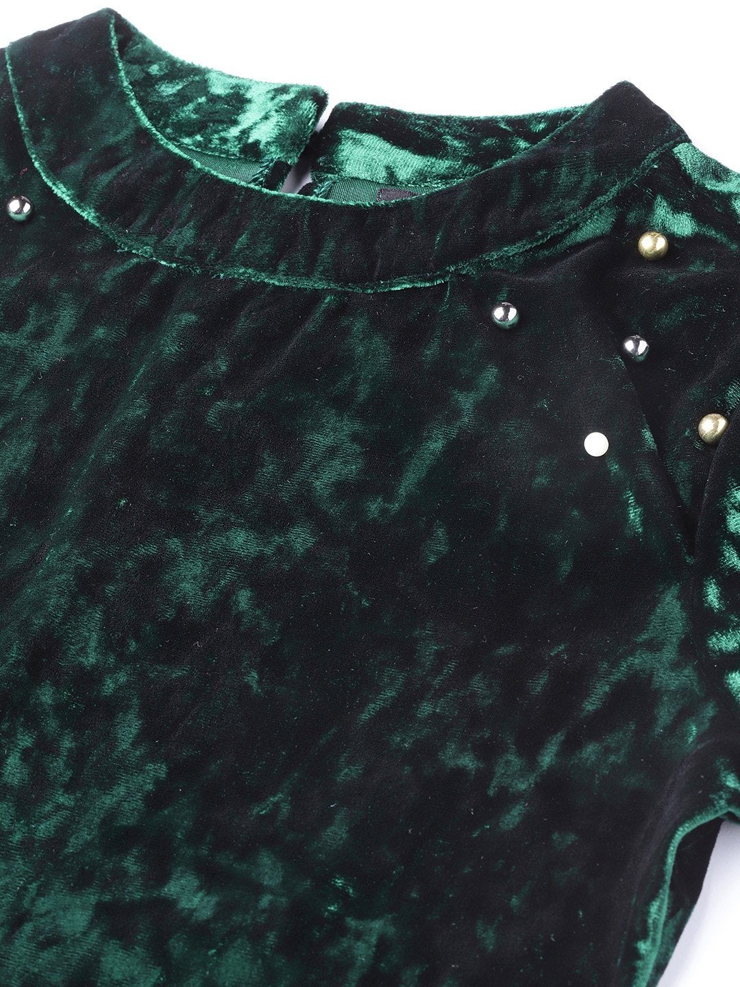 Women's Emerald Green Velvet Bodycon Dress