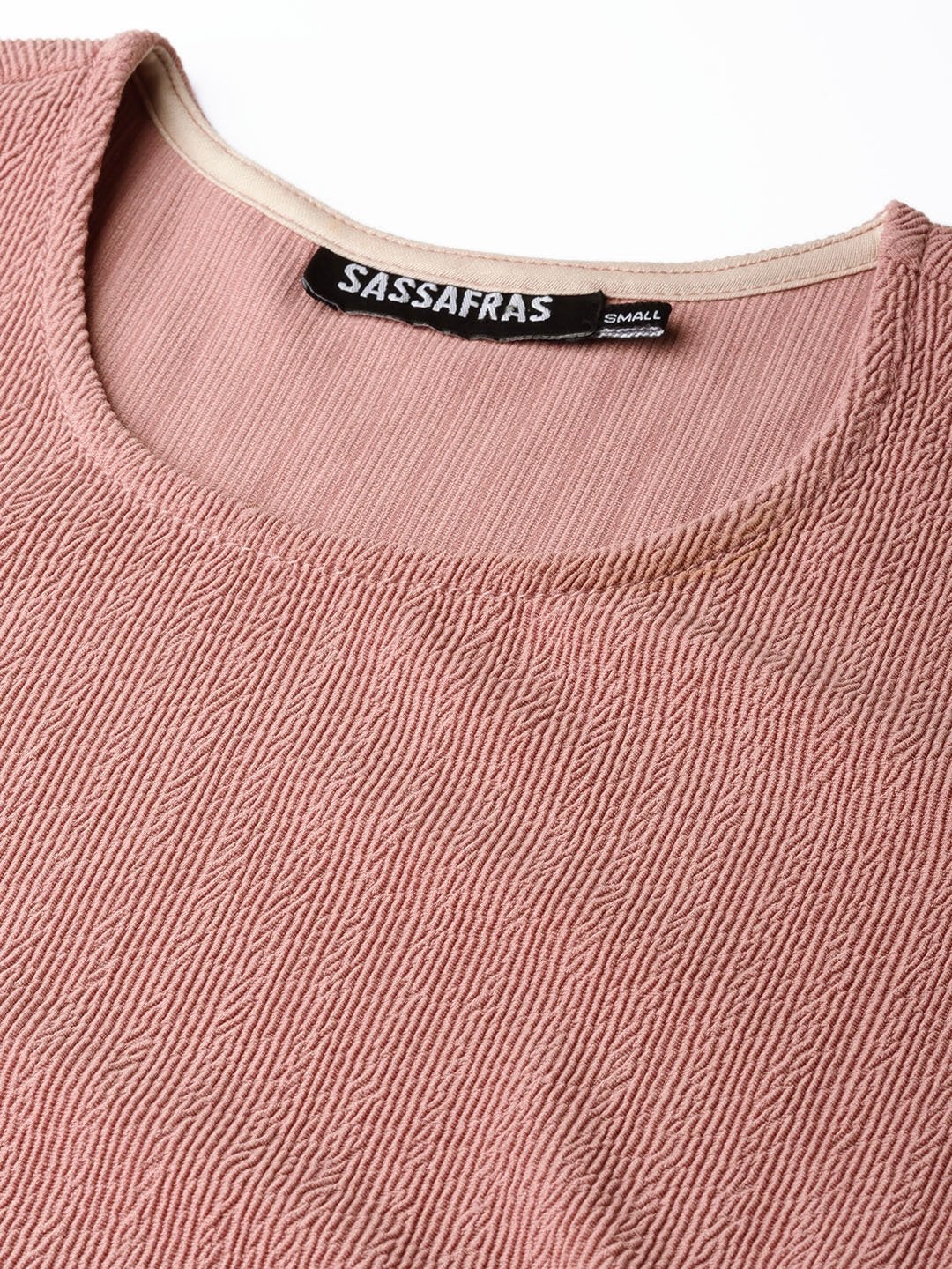 Women's Pink Round Neck Maxi Dress