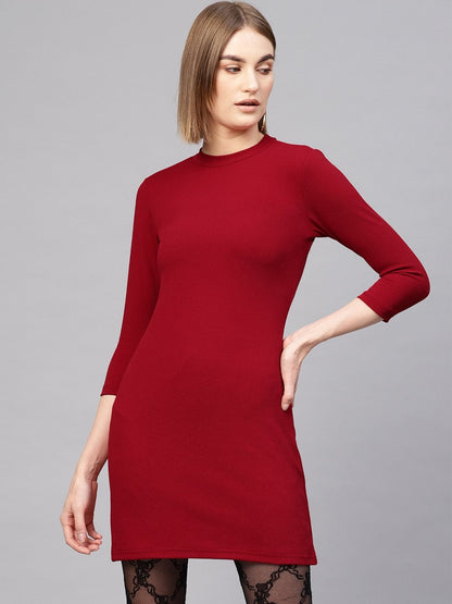 Women's Red Short A-Line Dress