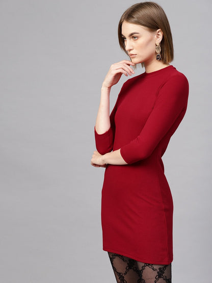 Women's Red Short A-Line Dress