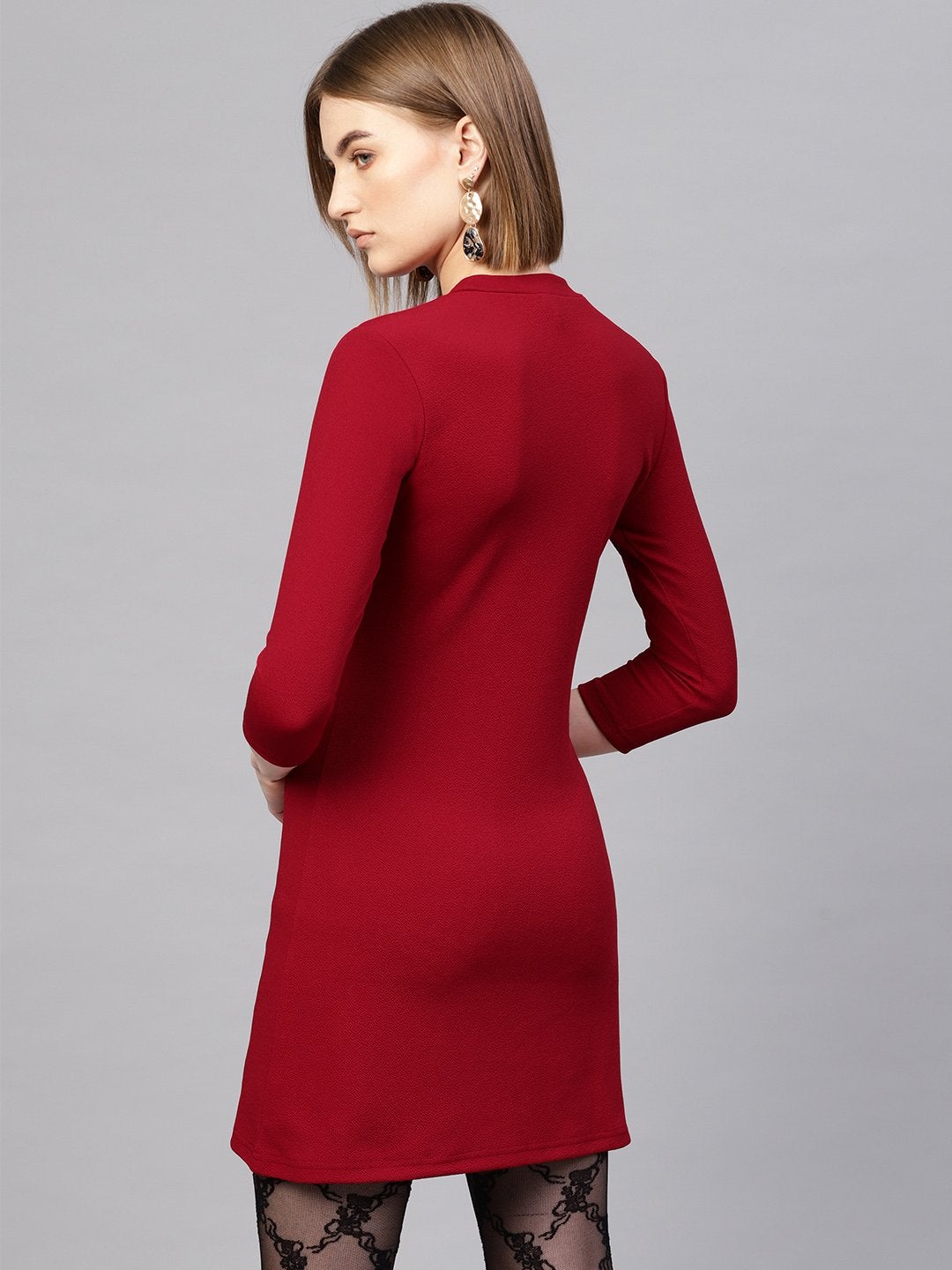 Women's Red Short A-Line Dress