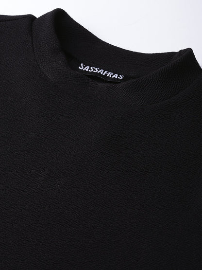 Women's Black Short A-Line Dress