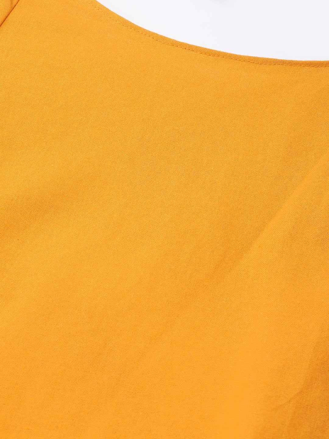 Women's Mustard Frill Shift Dress