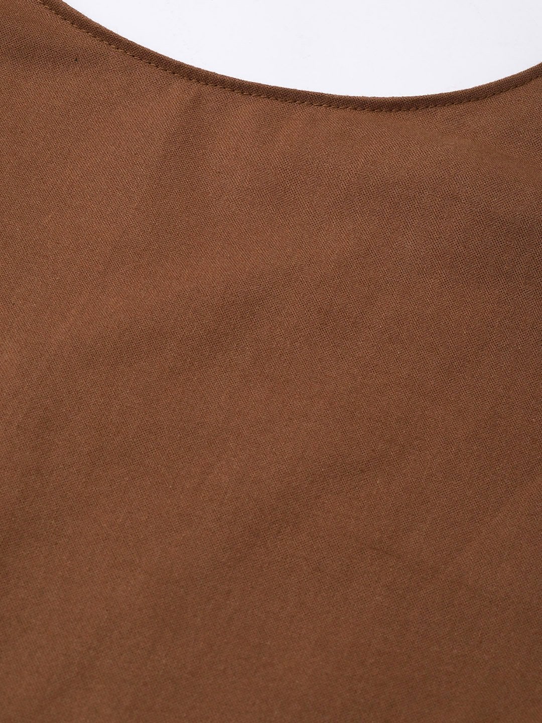 Women's Brown Back Cutout Dress