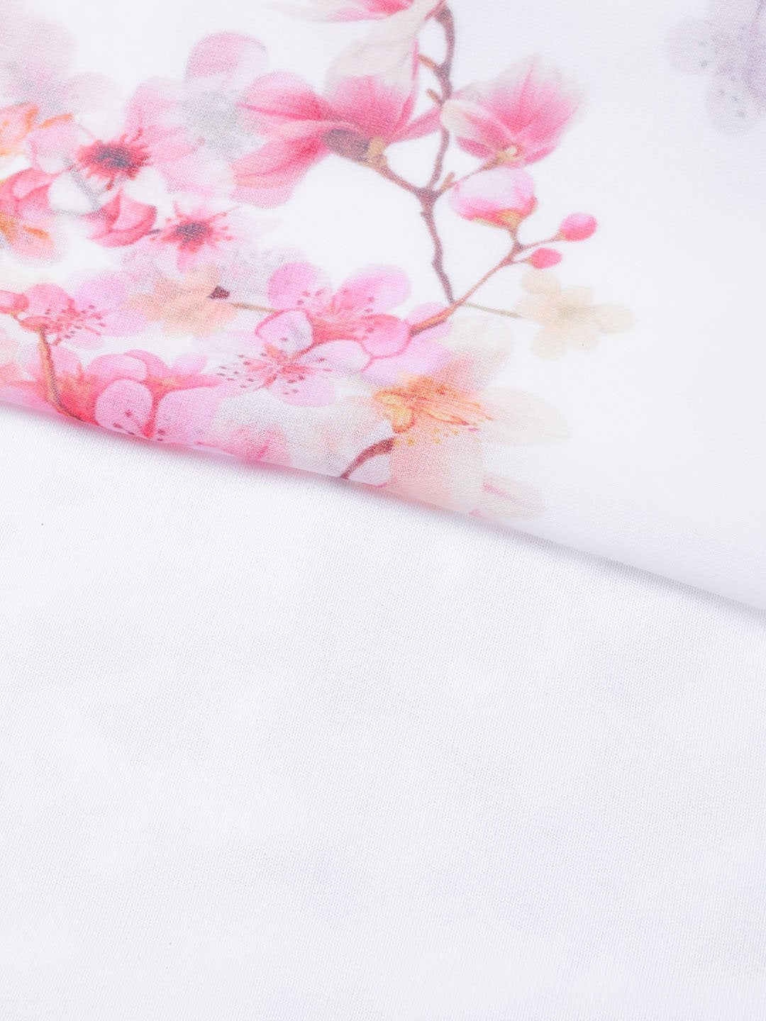 Women's Off-White Floral Strappy Maxi Dress