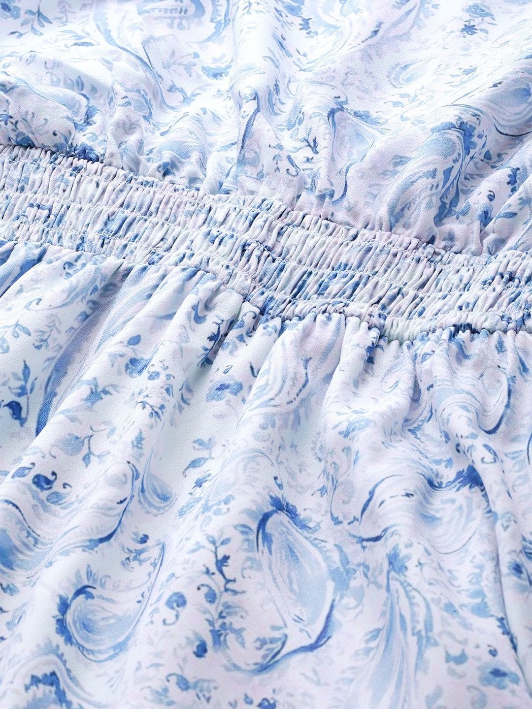 Women's Blue Paisley Skater Dress