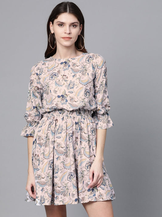 Women's Off White Paisley Skater Dress
