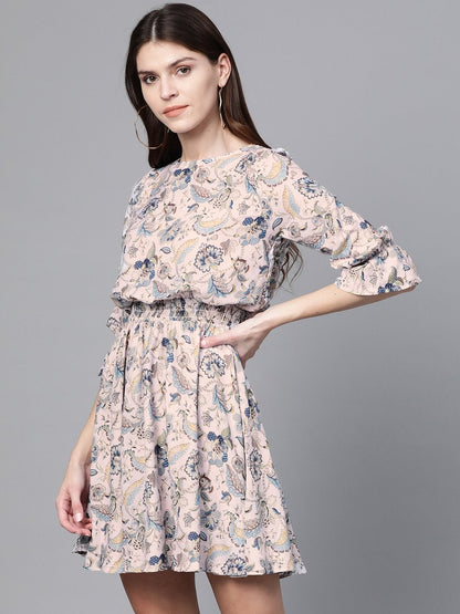 Women's Off White Paisley Skater Dress