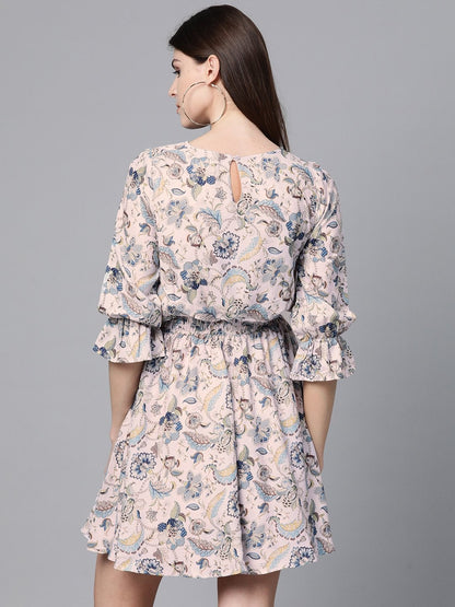 Women's Off White Paisley Skater Dress