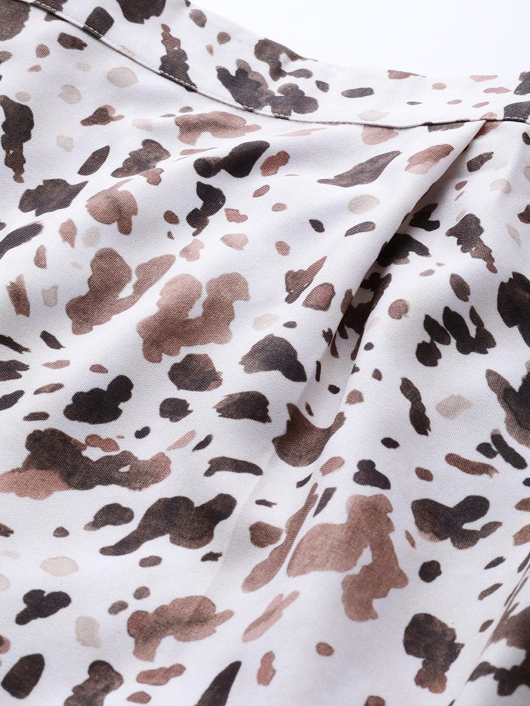 Women's Off White Leopard Bardot Shift Dress