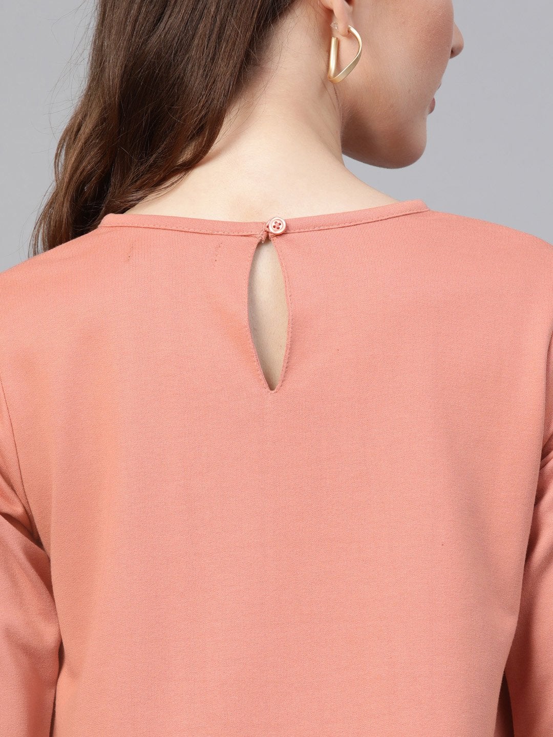 Women's Peach Terry Tent Dress