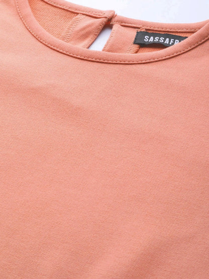 Women's Peach Terry Tent Dress