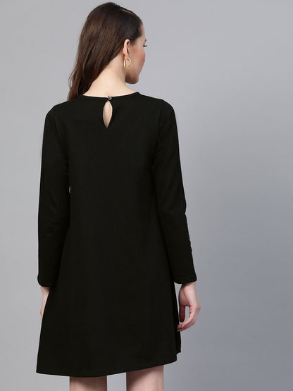 Women's Black Terry Tent Dress