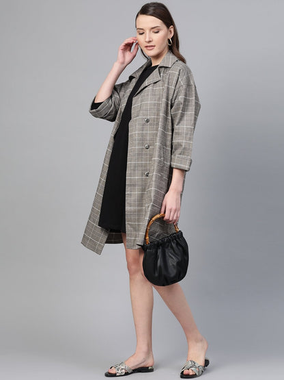 Women's Black Terry Tent Dress