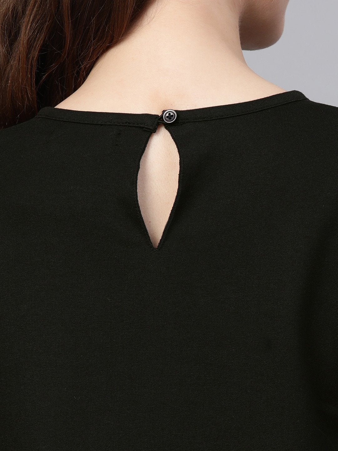 Women's Black Terry Tent Dress
