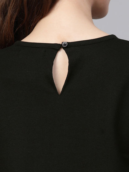 Women's Black Terry Tent Dress
