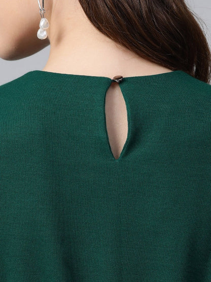 Women's Emerald Rib Pleated Skater Dress