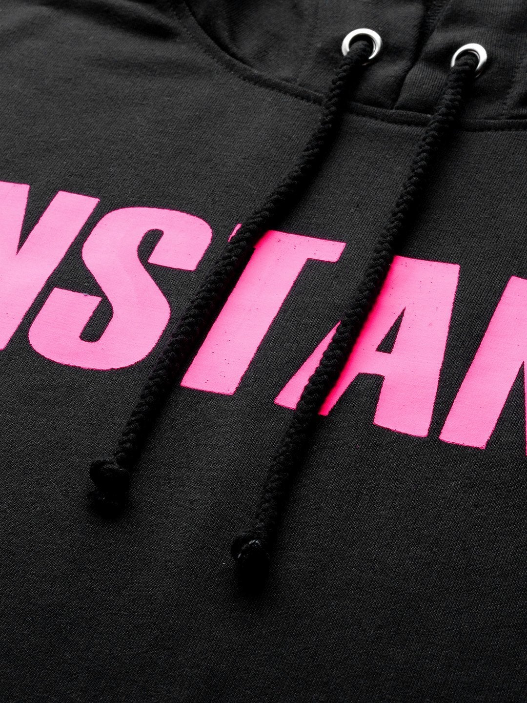 Women's Black Terry Instant-Print Hoodie Sweat Dress