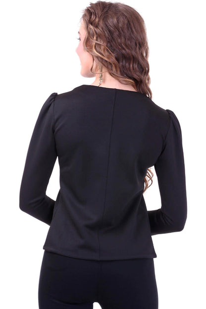 Women's Black Crystal Studded Jacket