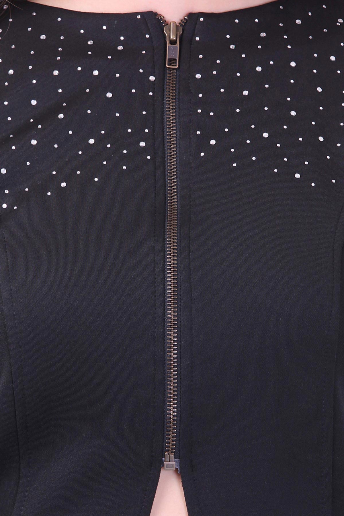 Women's Black Crystal Studded Jacket