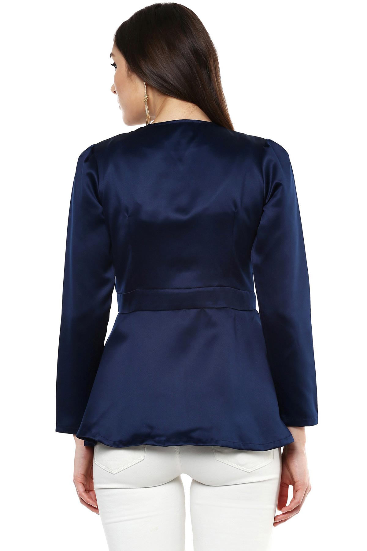 Women's Navy Double Breasted Jacket